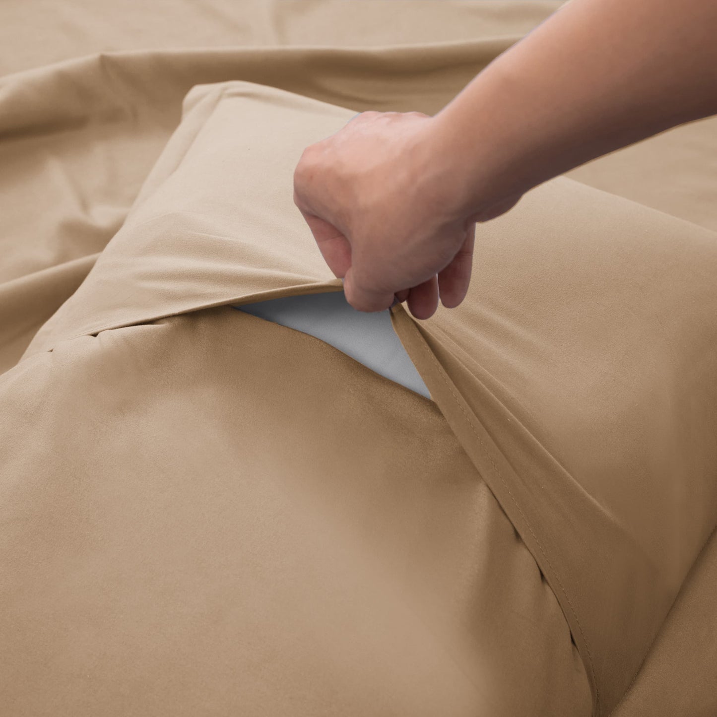 Panax Bedding Premium Microfiber Duvet Cover Set – Multi-Size, Soft, Durable & Easy Care (Coffee)