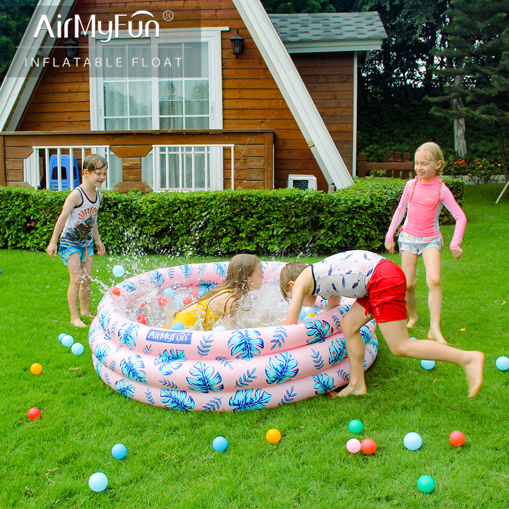 Air My Fun Tropical Plants Pool Float, 155x155x40cm, Ages 3+