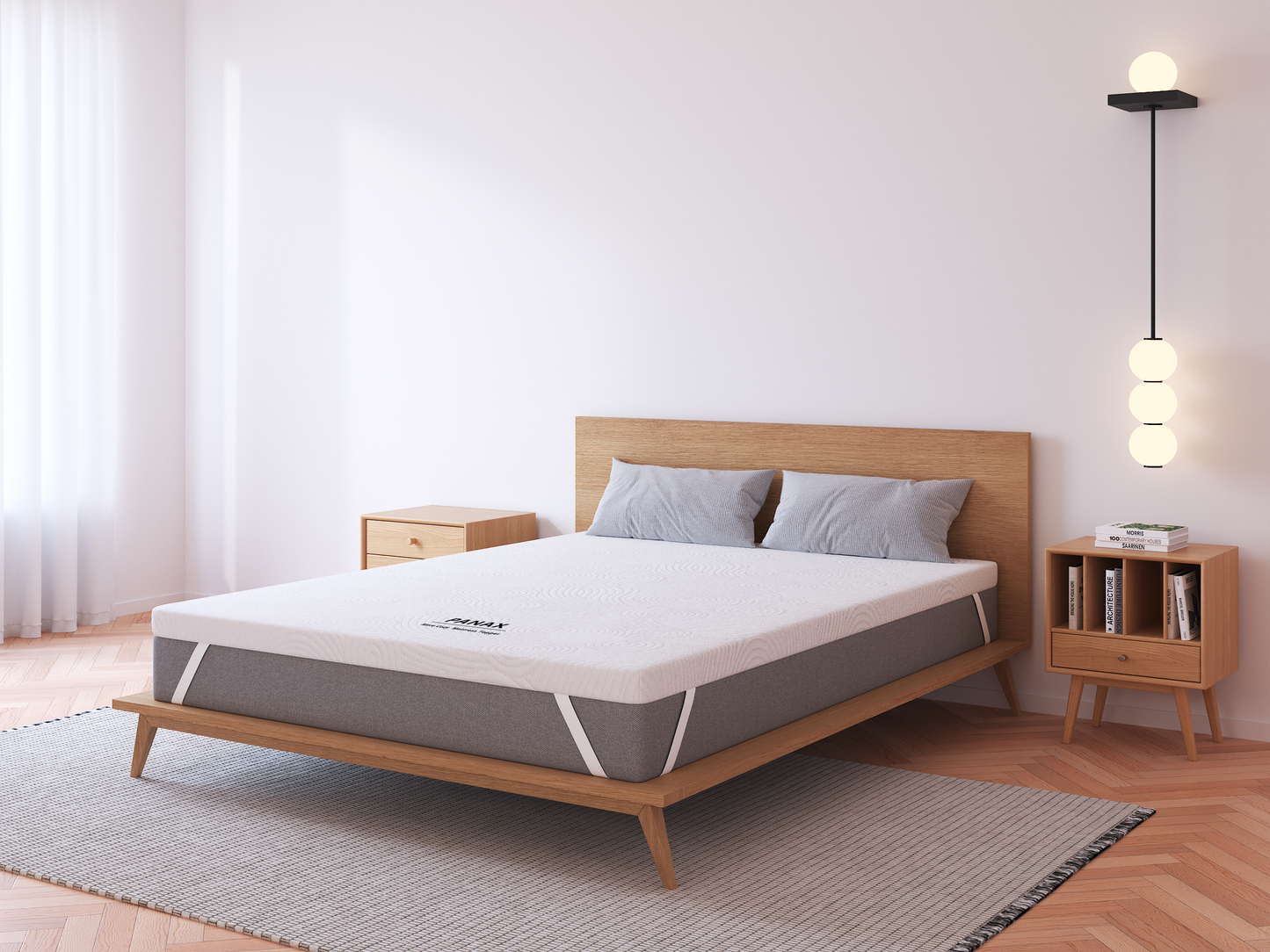 Panax 28cm Gel Memory Foam Mattress - Cool Sleep, Pressure Relief, Medium Firm