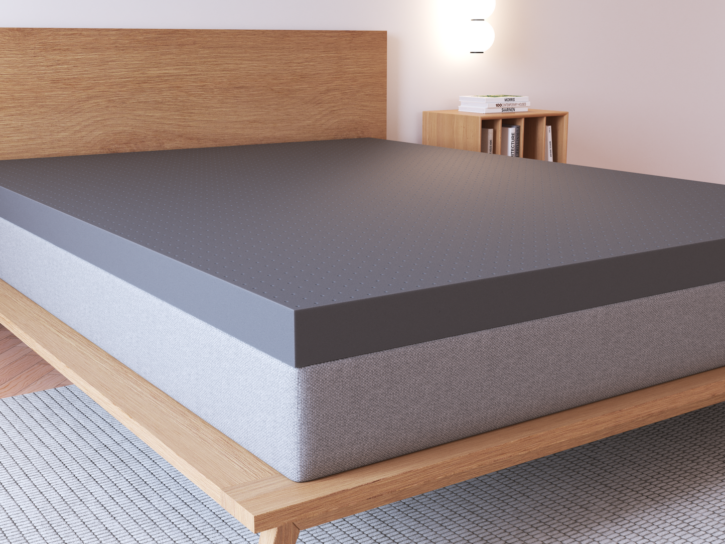 Panax 28cm Gel Memory Foam Mattress - Cool Sleep, Pressure Relief, Medium Firm