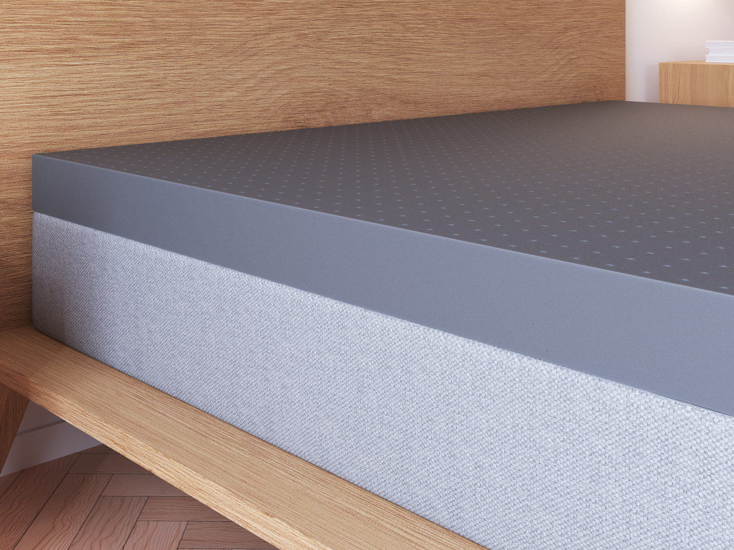 Panax 28cm Gel Memory Foam Mattress - Cool Sleep, Pressure Relief, Medium Firm
