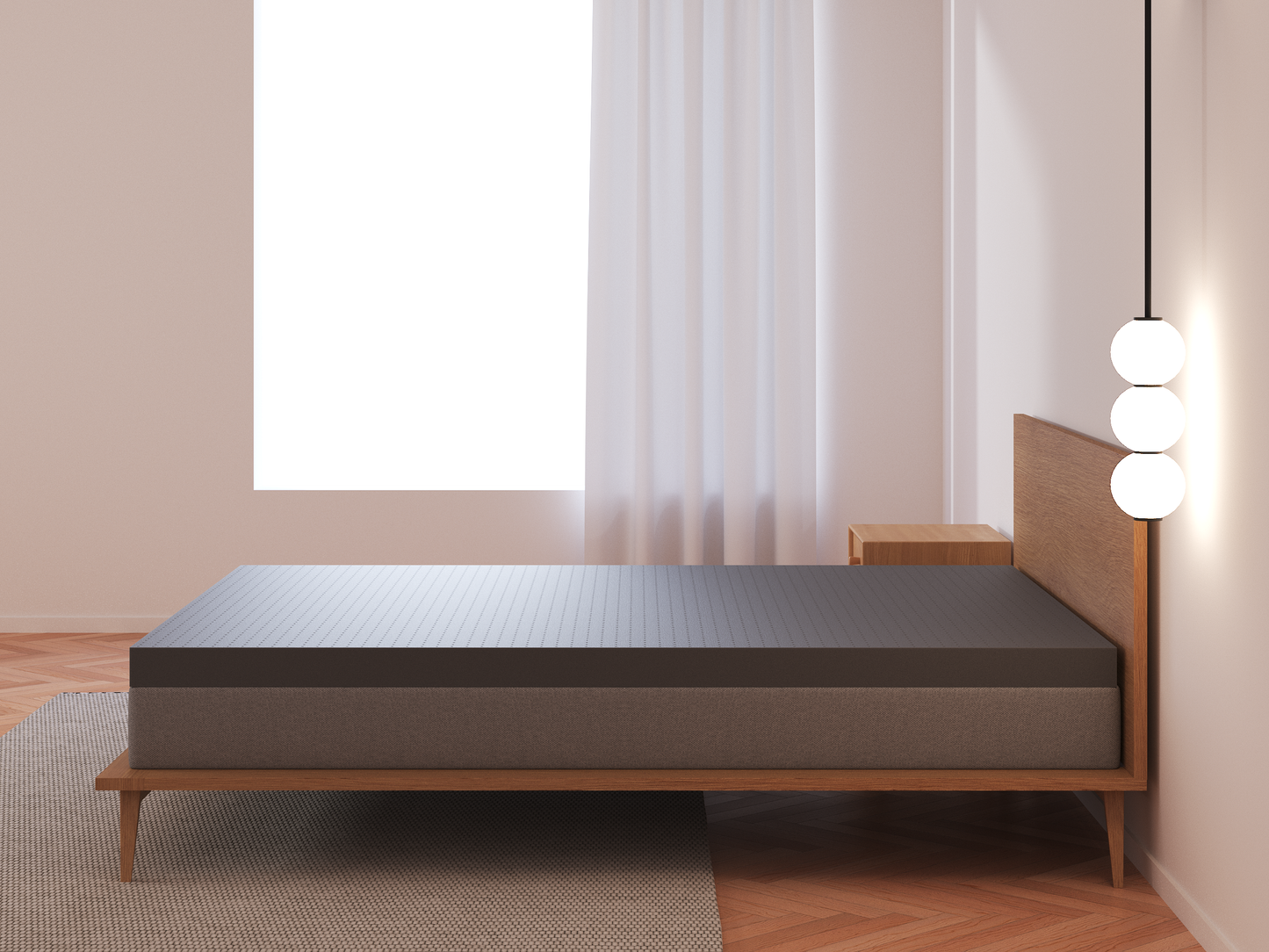 Panax 28cm Gel Memory Foam Mattress - Cool Sleep, Pressure Relief, Medium Firm