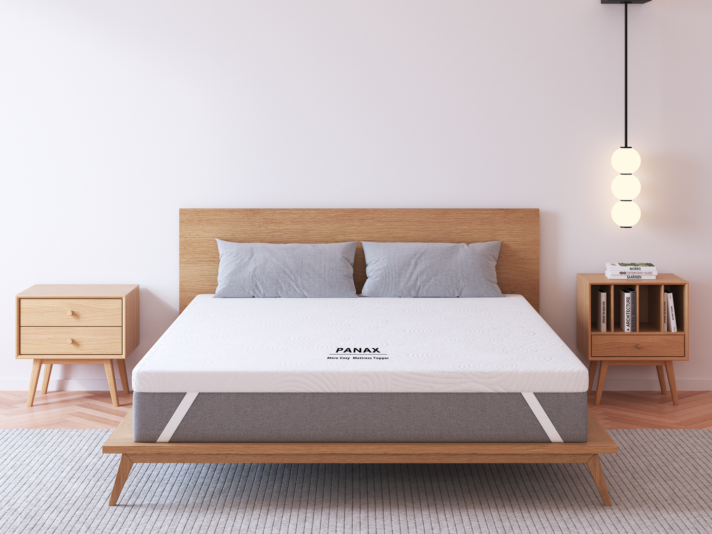 Panax 28cm Gel Memory Foam Mattress - Cool Sleep, Pressure Relief, Medium Firm