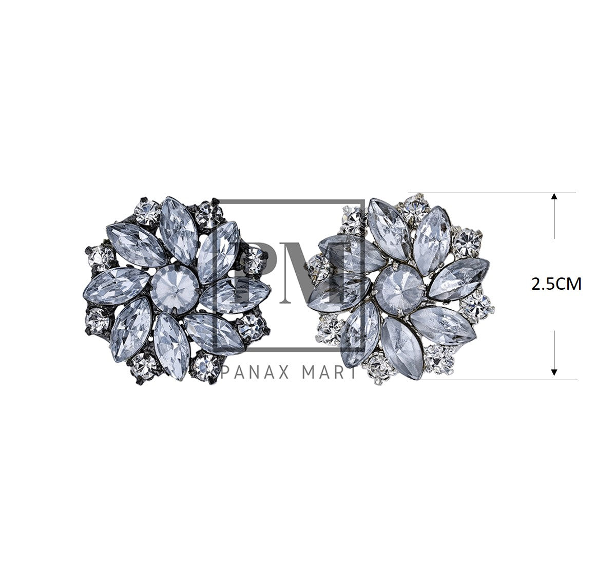 Sun Flower Shape Crystal Button - Panax Mart