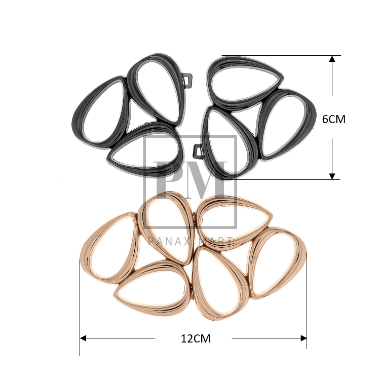 Ladies Screw-On Interlocking Belt Buckle - Panax Mart