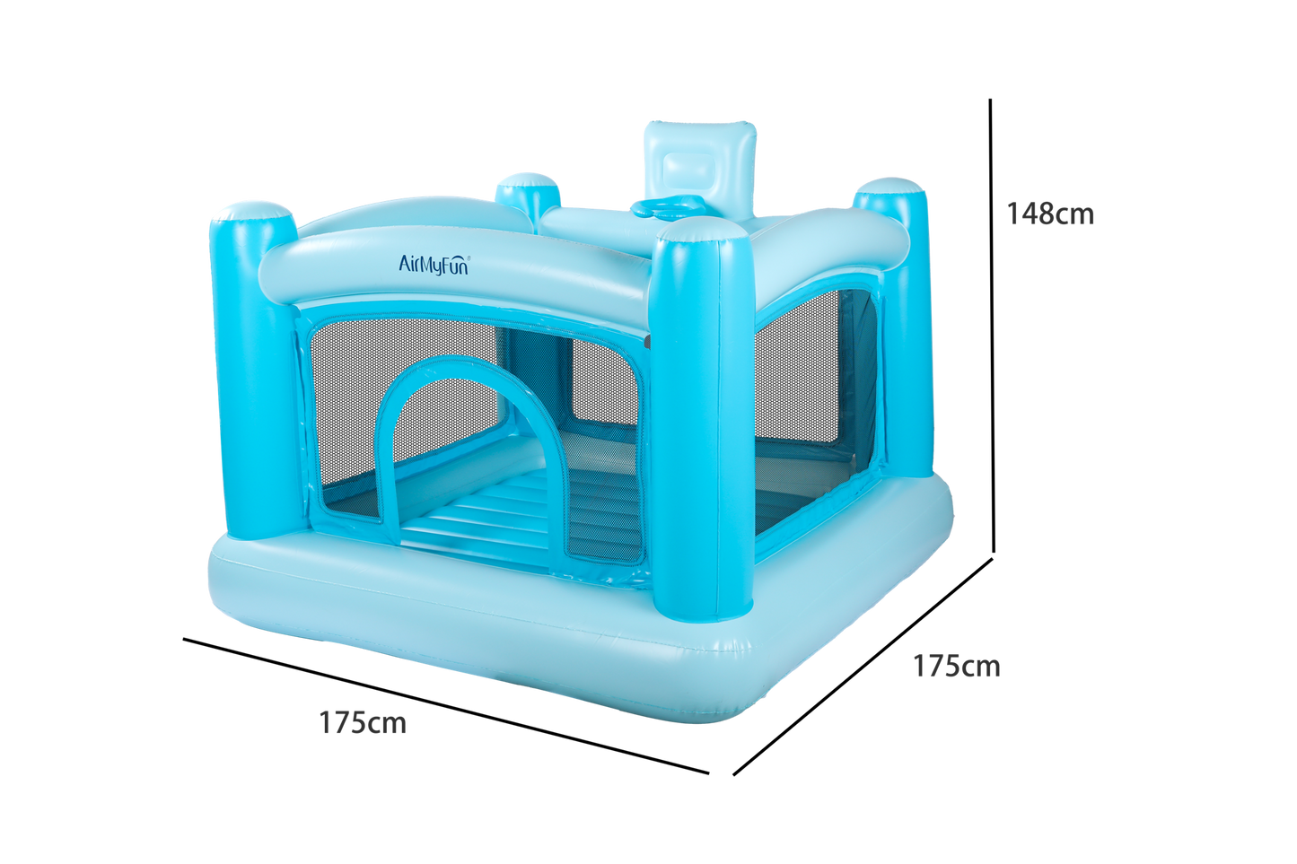 AIRMYFUN INFLATABLE BOUNCER FOR KIDS,175x175x148CM, 3-6 Years