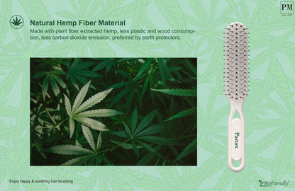 Panax Biodegradable Spiral Brush with Hook - Eco-Friendly Design for Gentle, Efficient Hair Detangling