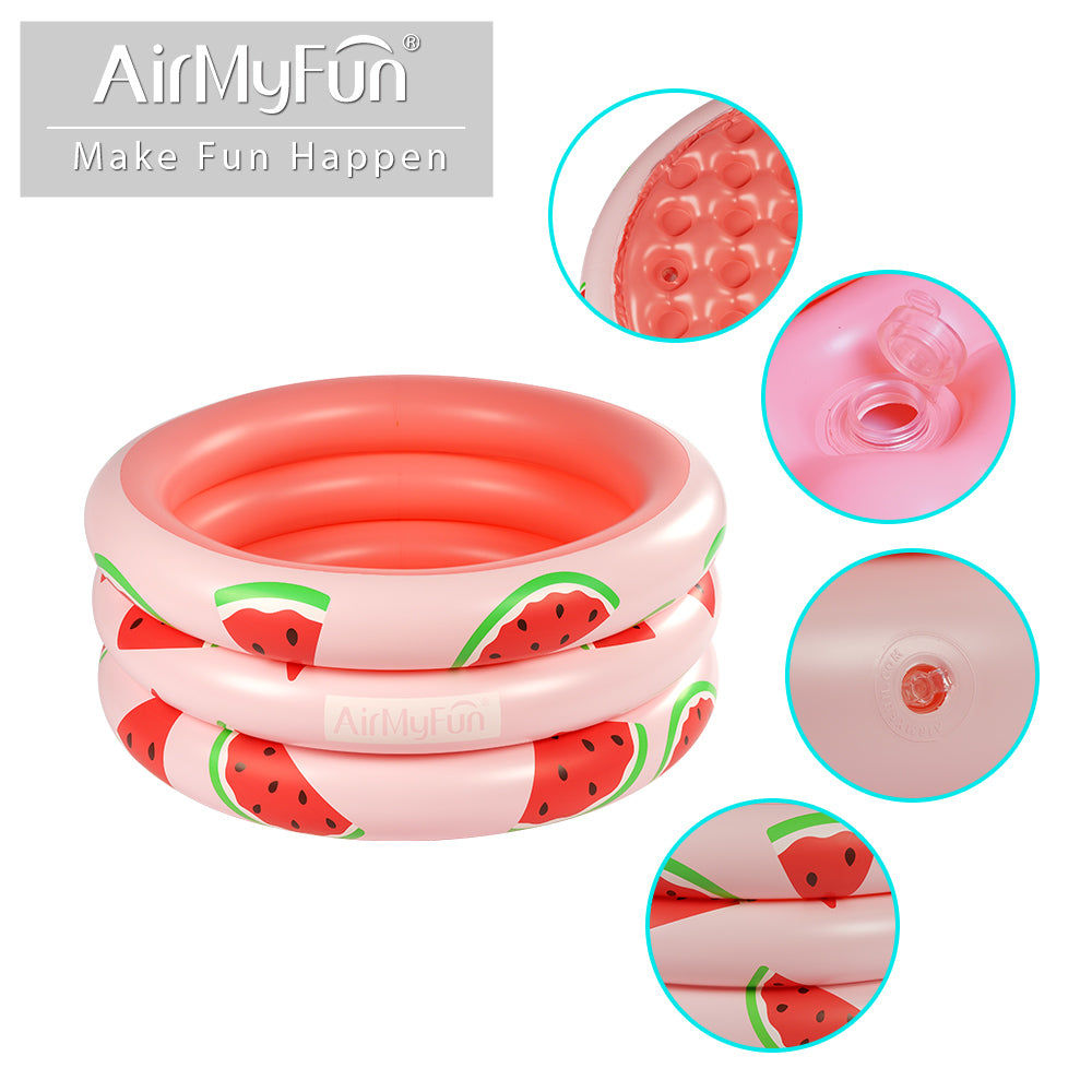 AirMyFun Eco-Friendly Reflexology Design With Watermelon & Pink Play Tub – Three Sizes