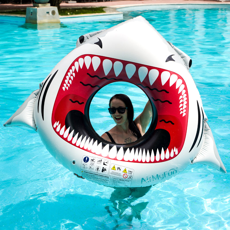 AirMyFun Swim Ring Shark Great White