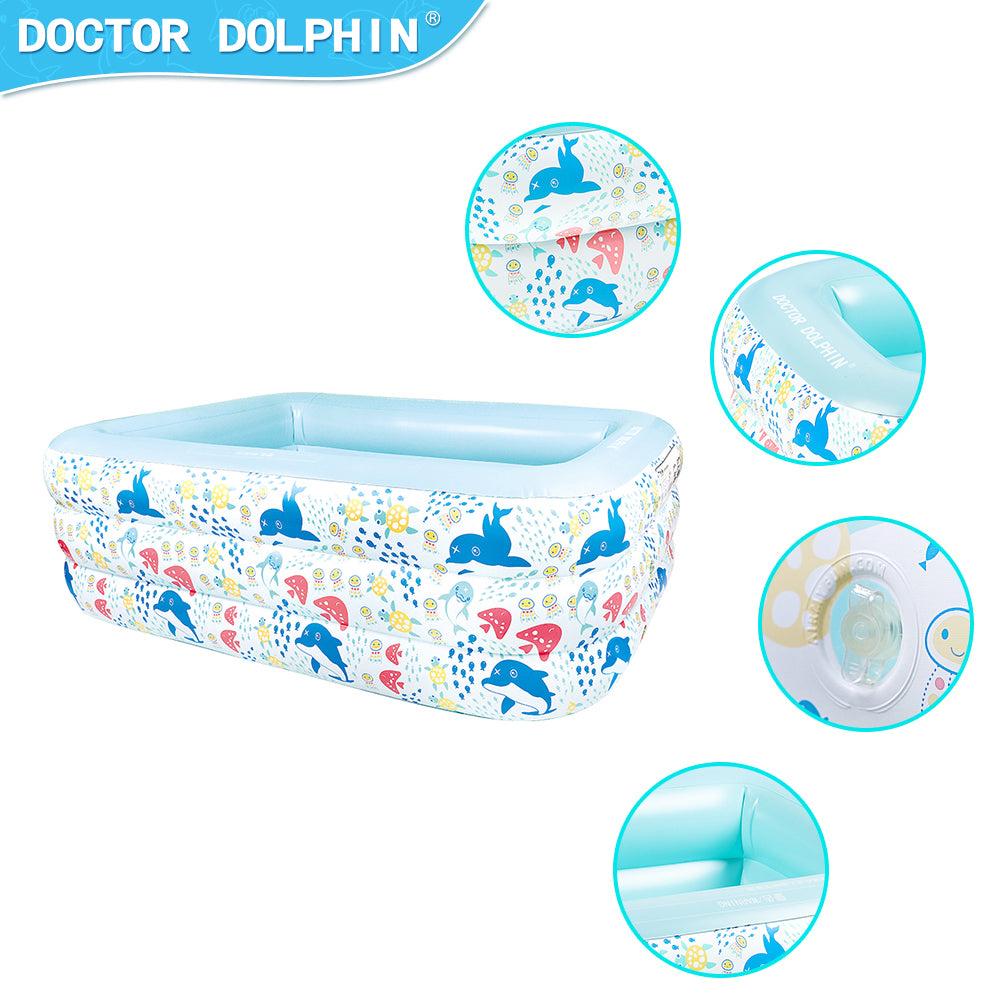 Doctor Dolphin Ocean Kingdom Swim Pool with Unicorn Sprinkler