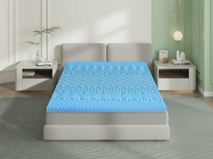 3 Inch 7-Zone Memory Foam Mattress Topper With Cover