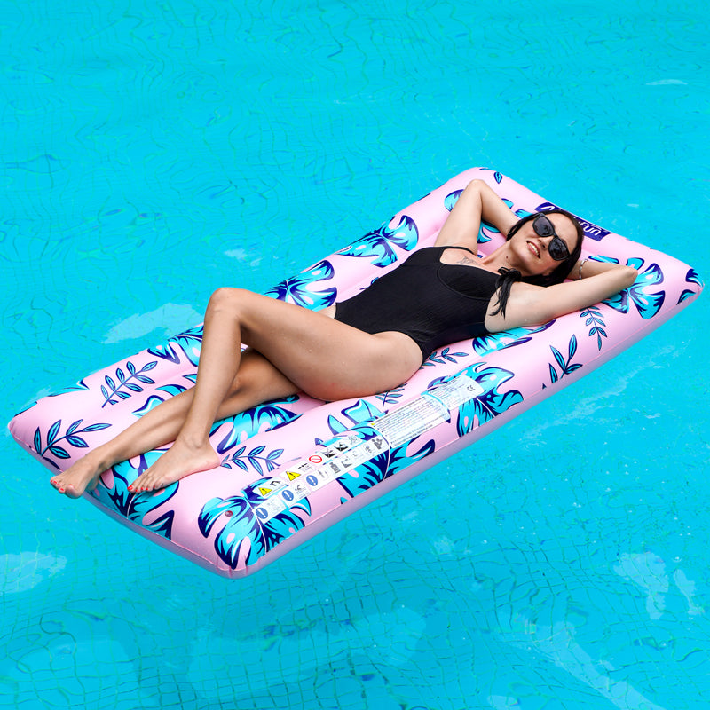 AirMyFun Ultimate Fashion & Tanning Tropical Plants Pool Float: Style Meets Comfort For Teens & Adults