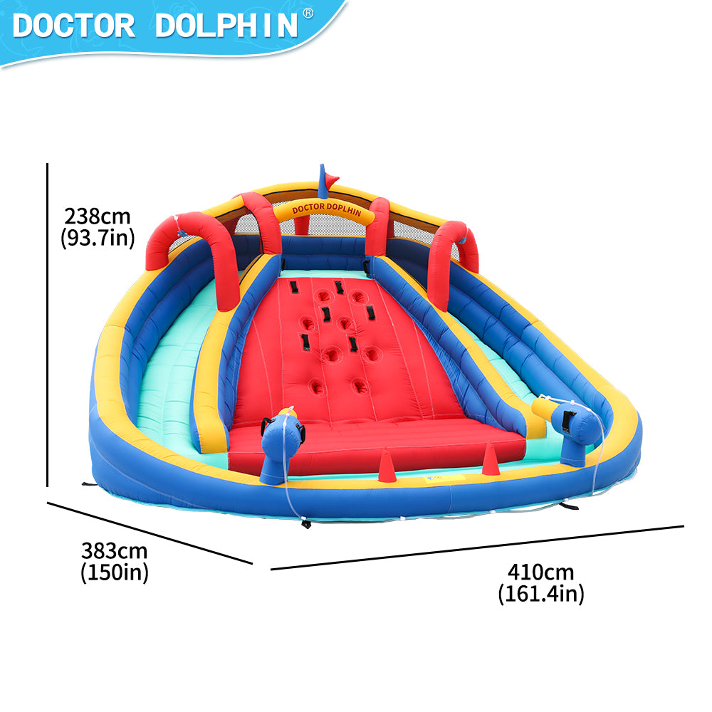 Doctor Dolphin Children's Inflatable Castle Inflatable Double Slide Combination Outdoor 