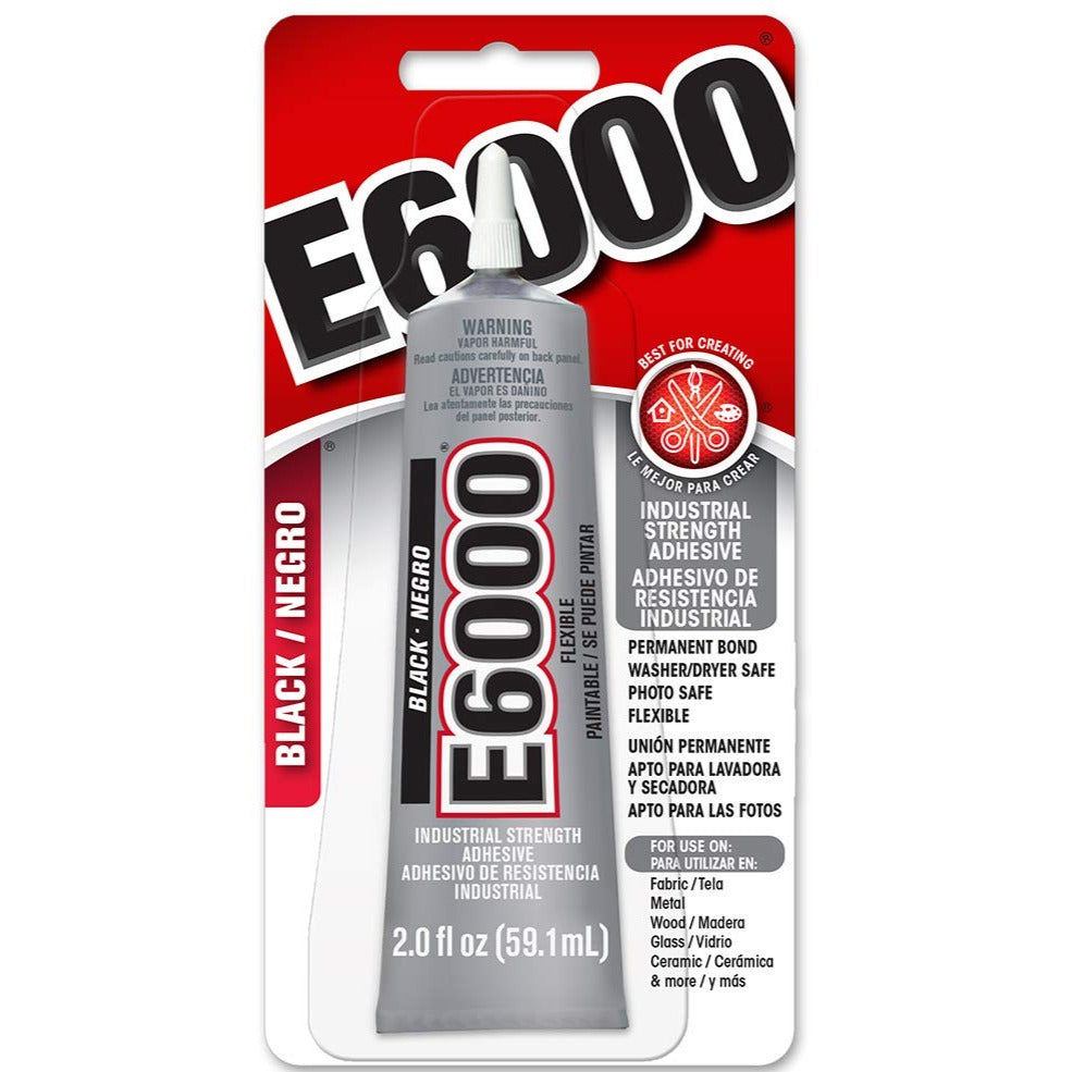 E6000 Craft Adhesive - White, Black & Clear Transparent 59.1mL