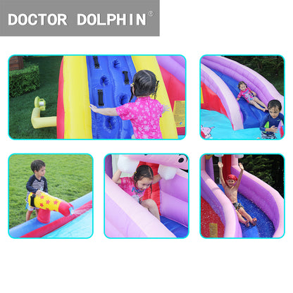 63100 Doctor Dolphin Inflatable Castle Bounce House Bouncer WATER SLIDES