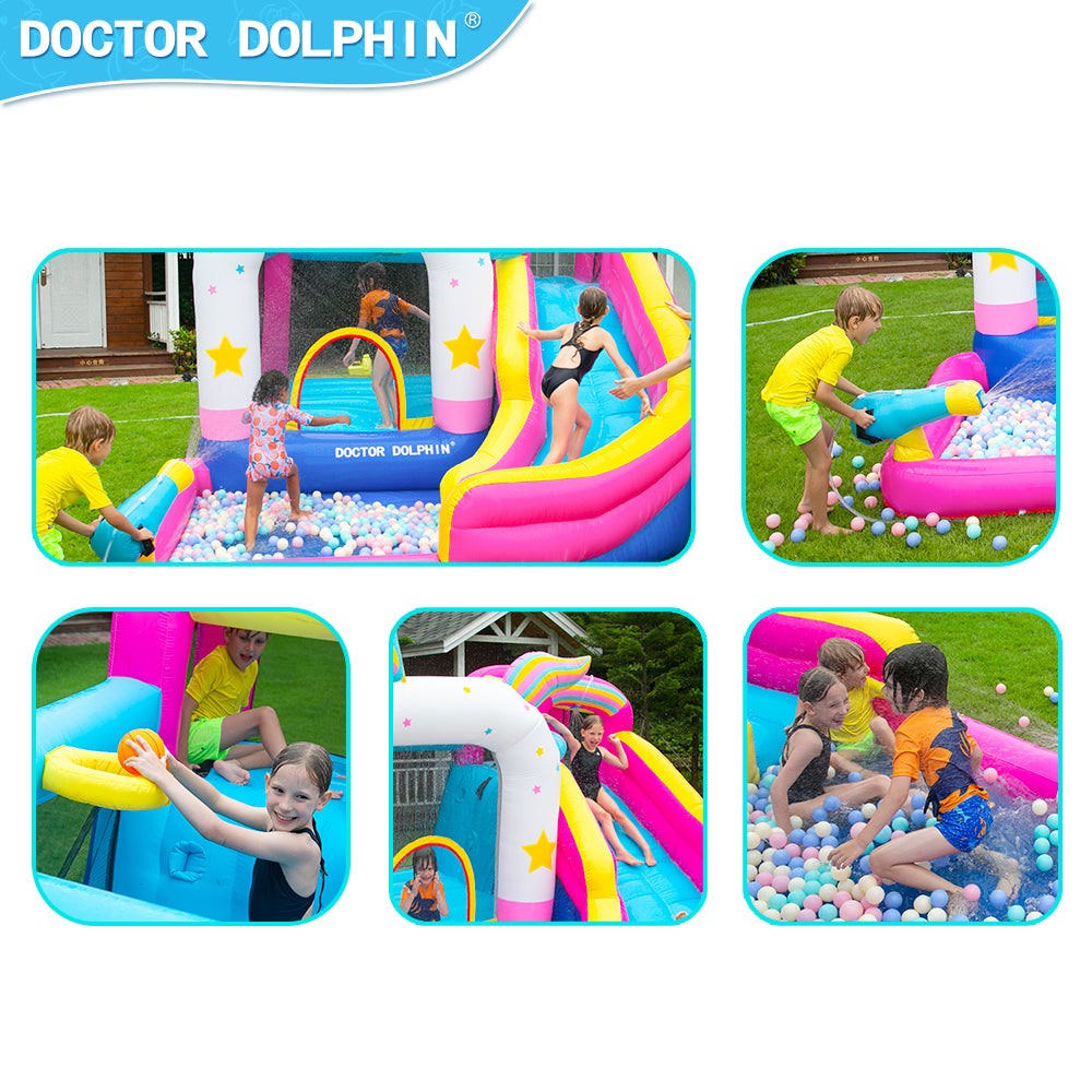 63103 Doctor Dolphin Inflatable Castle Bounce House Bouncer WATER SLIDES