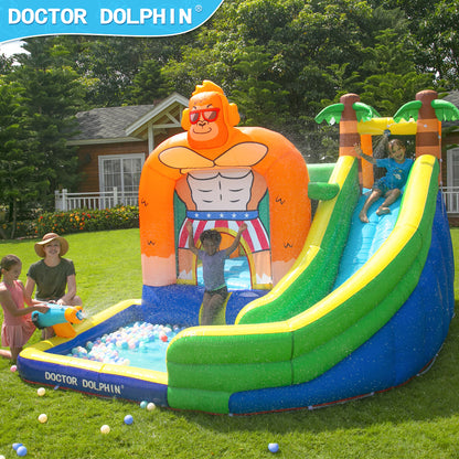 Panax 73008 Doctor Dolphin Inflatable Castle Bounce House Bouncer WATER SLIDES