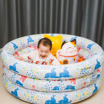 Doctor Dolphin Ocean Kingdom Inflatable Kiddie Round Pool 150cm