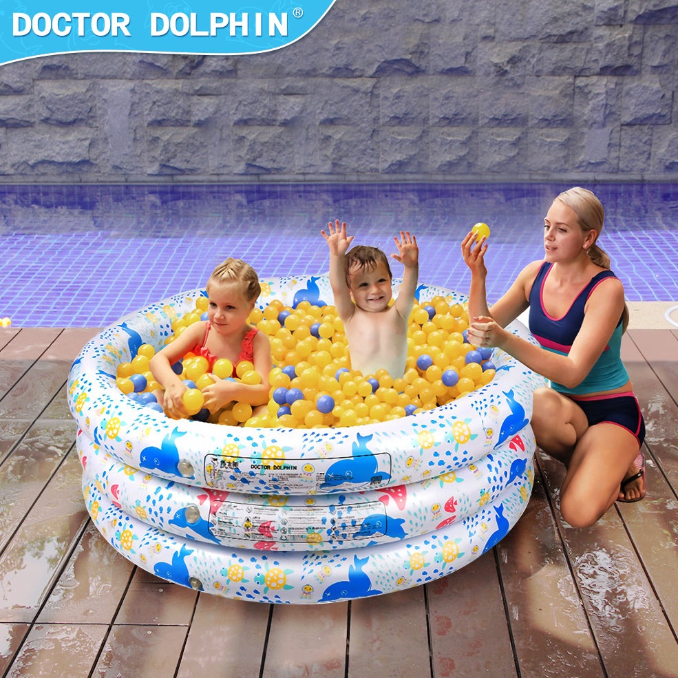 Doctor Dolphin Ocean Kingdom Inflatable Kiddie Round Pool 150cm