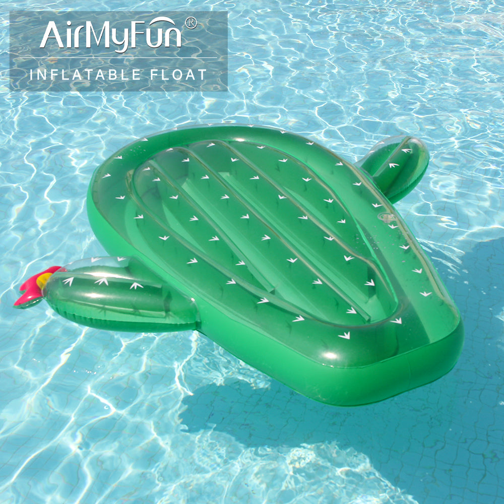 AirMyFun Inflatable Cactus Pool Float 169cm Long