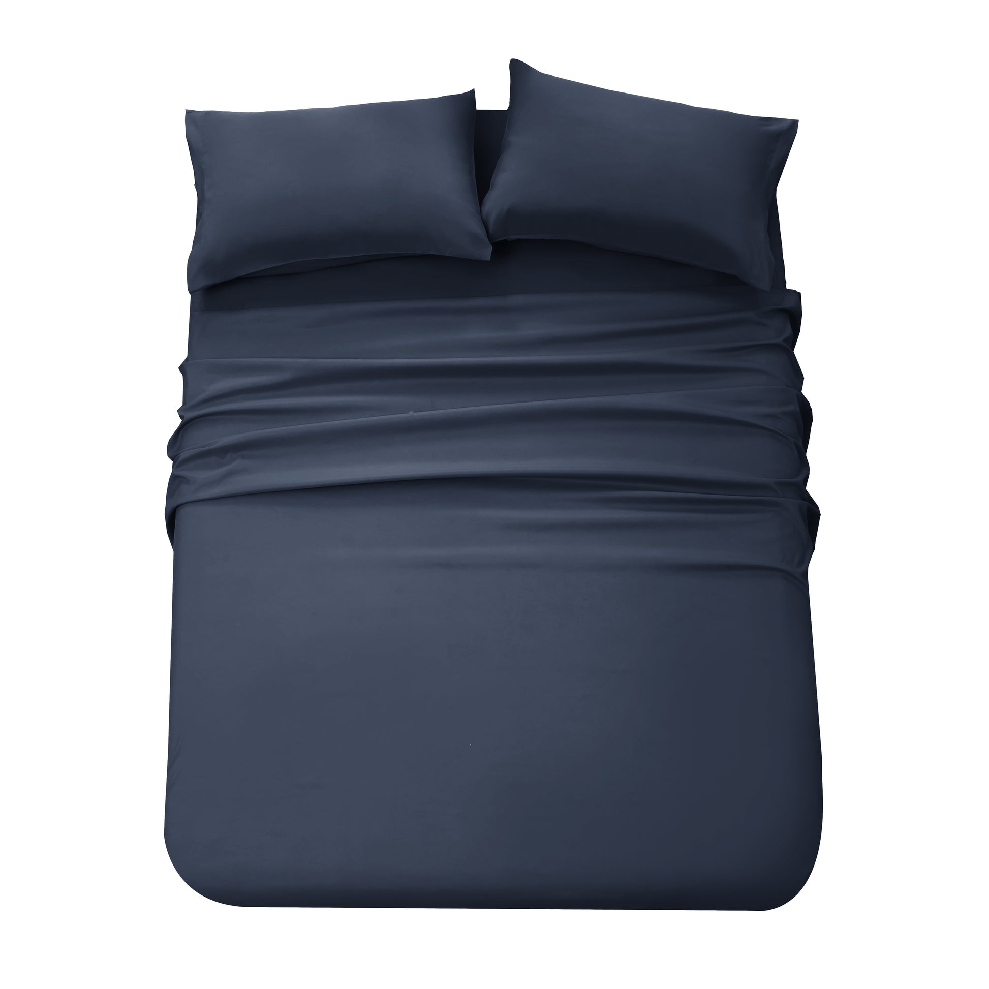 Panax Bedding Multi Size Bed Sheets Set - Brushed Microfiber - Shrinkage and Fade Resistant - Easy Care (Navy)