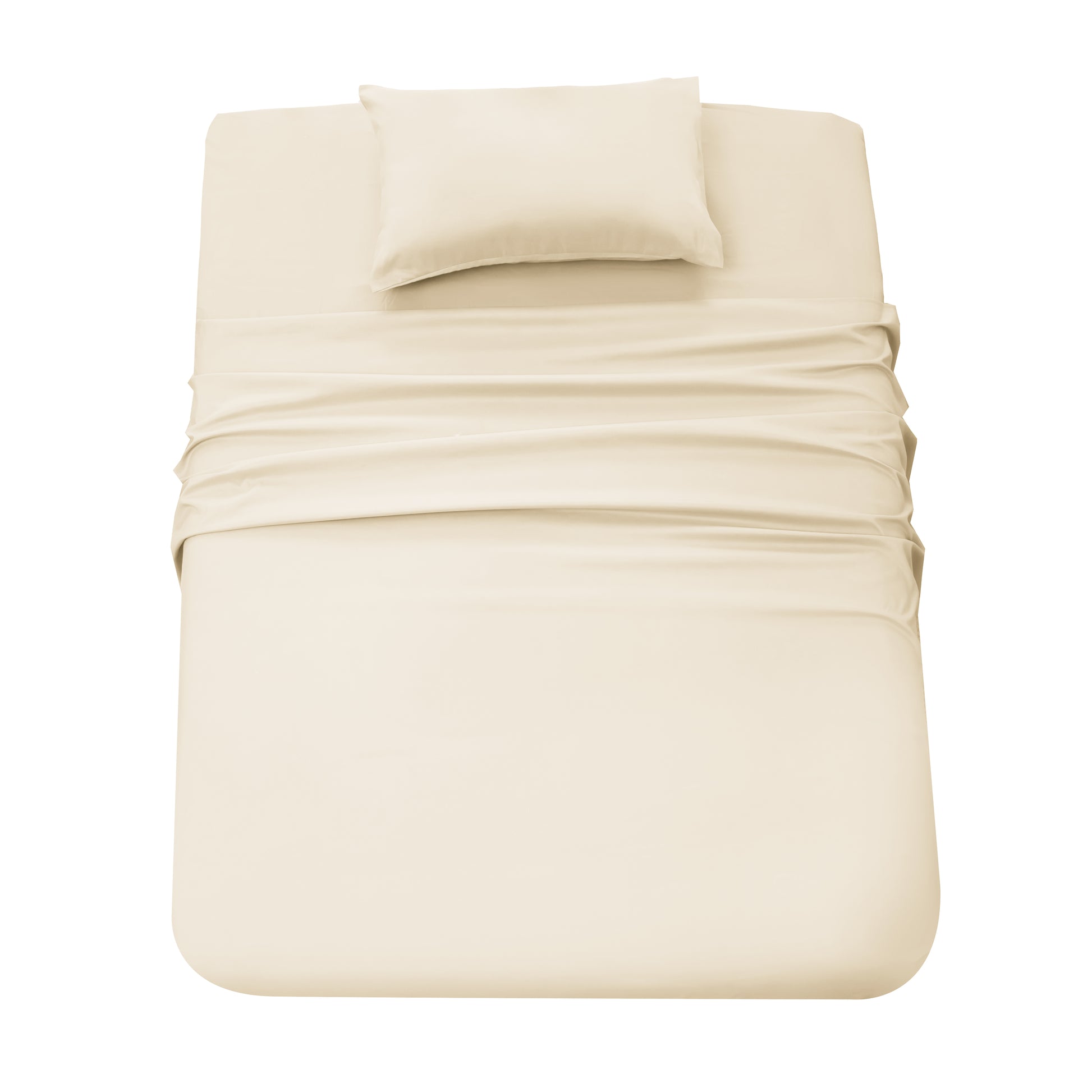 Panax Bedding Multi Size Bed Sheets Set - Brushed Microfiber - Shrinkage and Fade Resistant - Easy Care (Ivory)