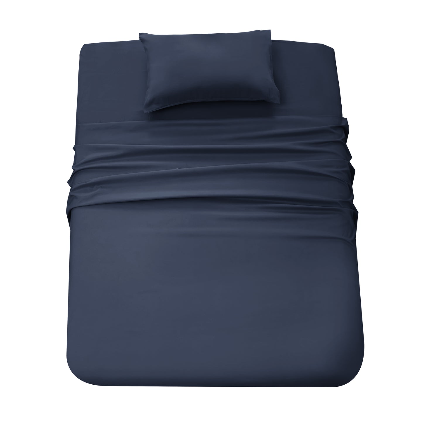 Panax Bedding Multi Size Bed Sheets Set - Brushed Microfiber - Shrinkage and Fade Resistant - Easy Care (Navy)