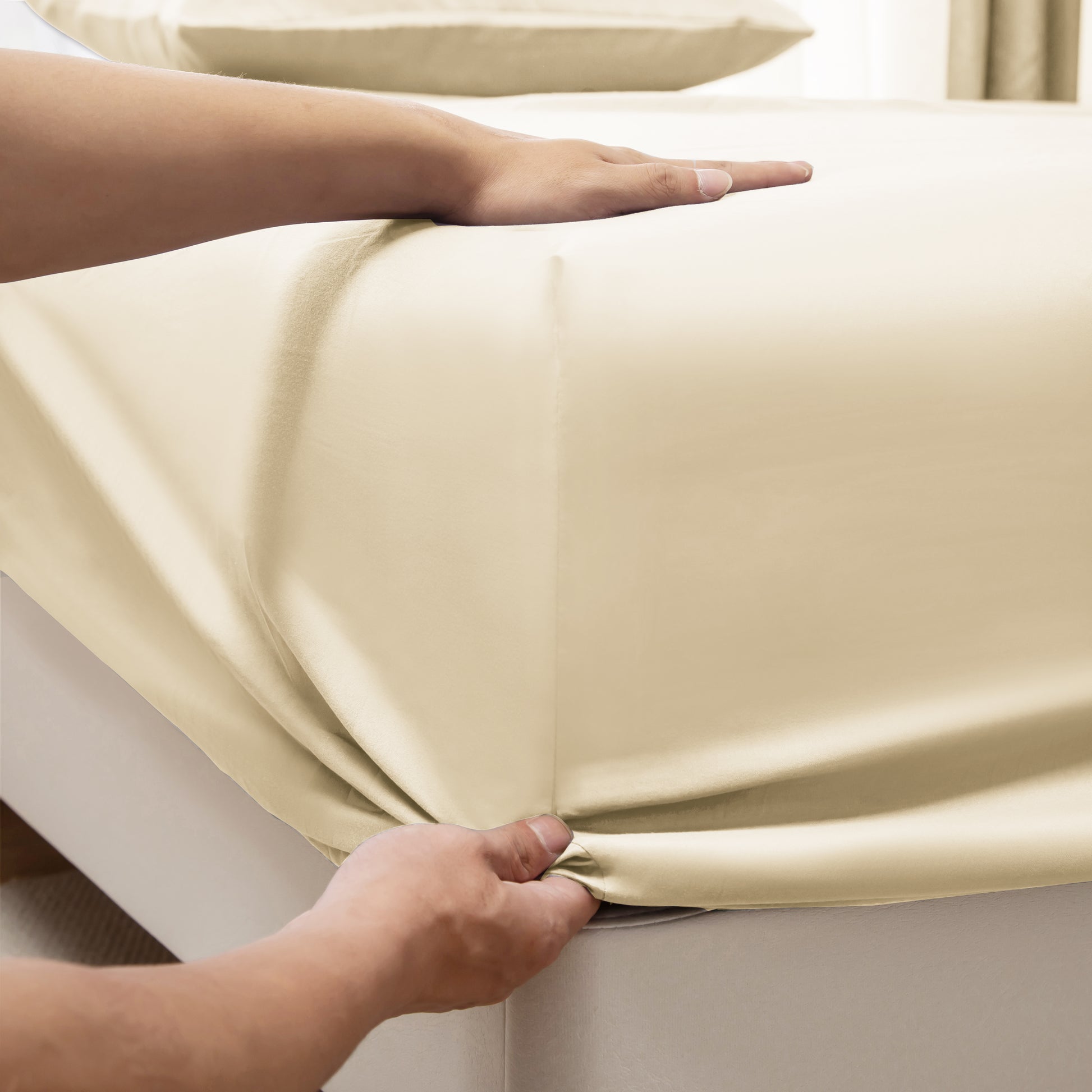 Panax Bedding Multi Size Bed Sheets Set - Brushed Microfiber - Shrinkage and Fade Resistant - Easy Care (Ivory)