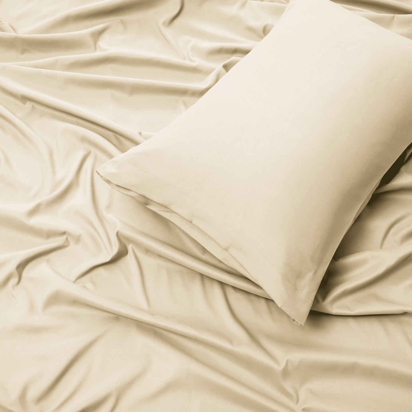 Panax Bedding Multi Size Bed Sheets Set - Brushed Microfiber - Shrinkage and Fade Resistant - Easy Care (Ivory)