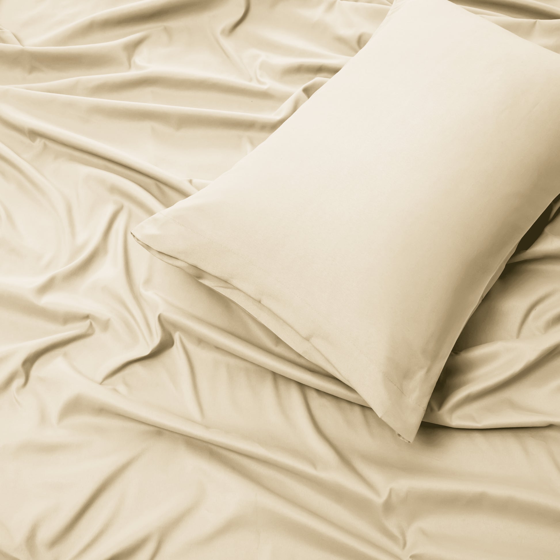Panax Bedding Multi Size Bed Sheets Set - Brushed Microfiber - Shrinkage and Fade Resistant - Easy Care (Ivory)