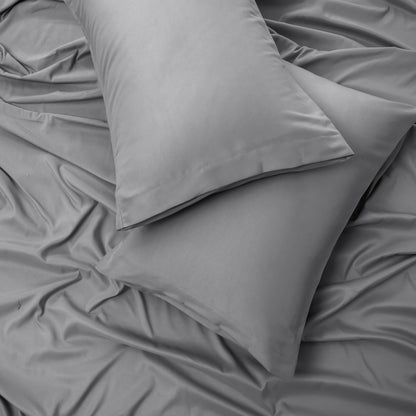 Panax Bedding Multi Size Bed Sheets Set - Brushed Microfiber - Shrinkage and Fade Resistant - Easy Care (Light Grey)