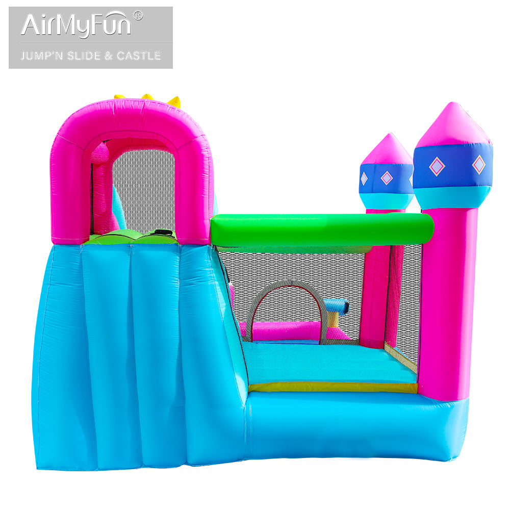 Panax 83002 AirMyFun Inflatable Pink Castle Theme Bounce House