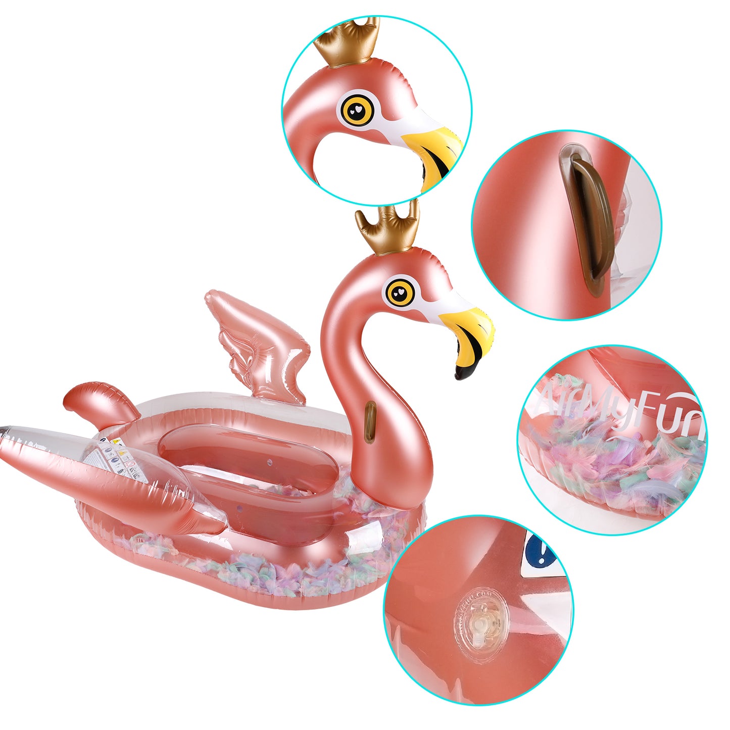 Airmyfun Giant flamingo pool float