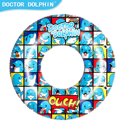 Doctor Dolphin Inflatable Dolphin Swim Ring 80 Cm for 6+ Years