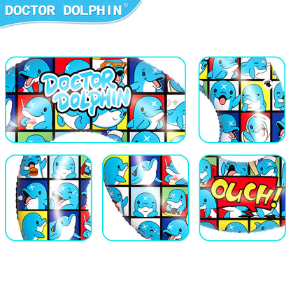 Doctor Dolphin Inflatable Dolphin Swim Ring 80 Cm for 6+ Years