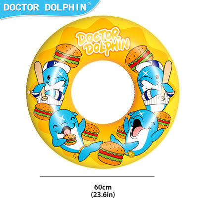 Doctor Dolphin Inflatable Swim Ring 60 cm for 4+ Years – Featuring Fun Designs With Dolphin