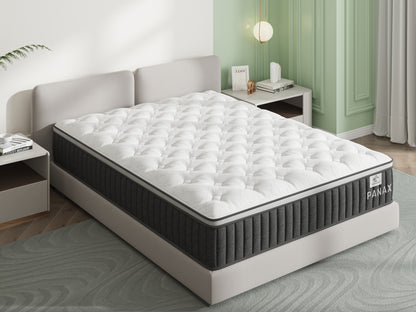 30cm Euro Top Hybrid Mattress -Pressure Relief - Motion Isolation - Bed-in-a-Box