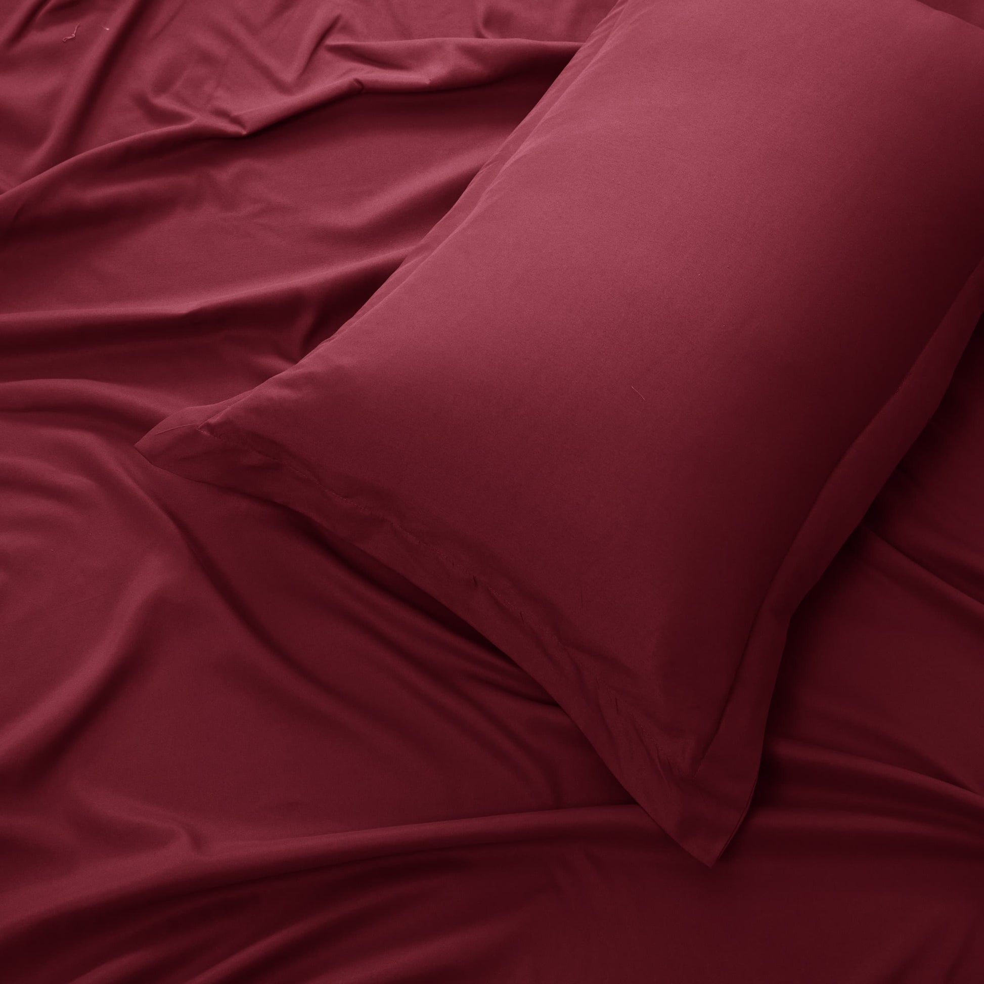 Panax Bedding Premium Microfiber Duvet Cover Set – Multi-Size, Soft, Durable & Easy Care (Burgandy)