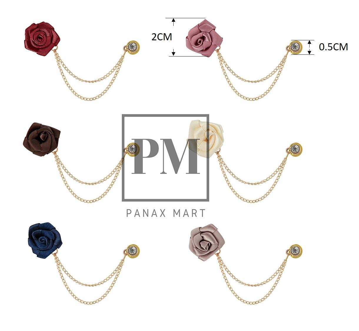 Flower Lapel Pin Collar Brooch - Panax Mart