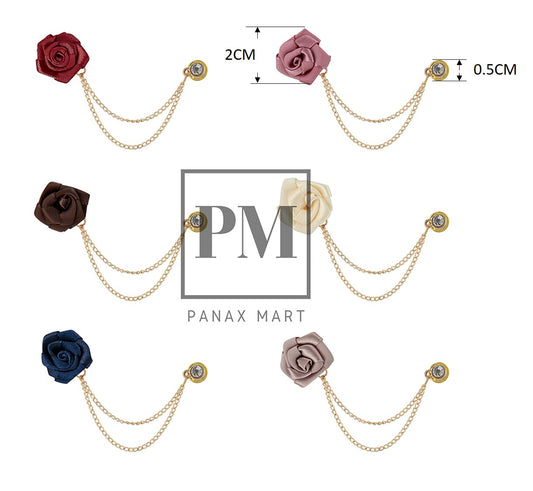 Flower Lapel Pin Collar Brooch - Panax Mart