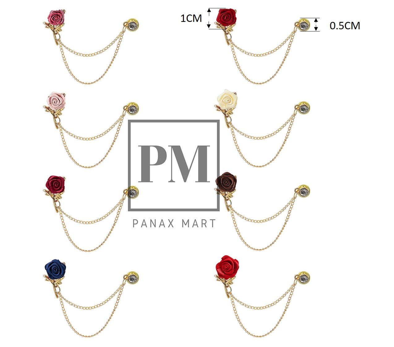 Flower Lapel Pin Collar Brooch - Panax Mart