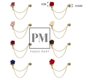 Flower Lapel Pin Collar Brooch - Panax Mart