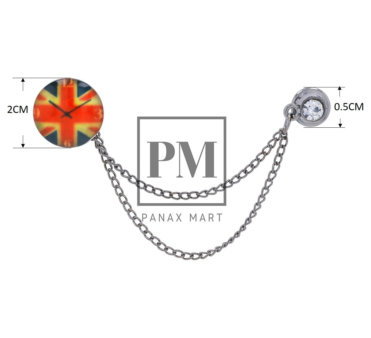 Clock Lapel Pin Collar Brooch - Panax Mart