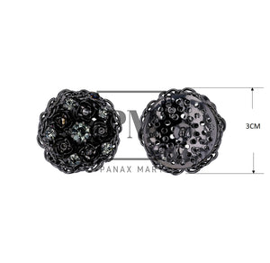 Crystal Button with 5 Small Flowers - Panax Mart