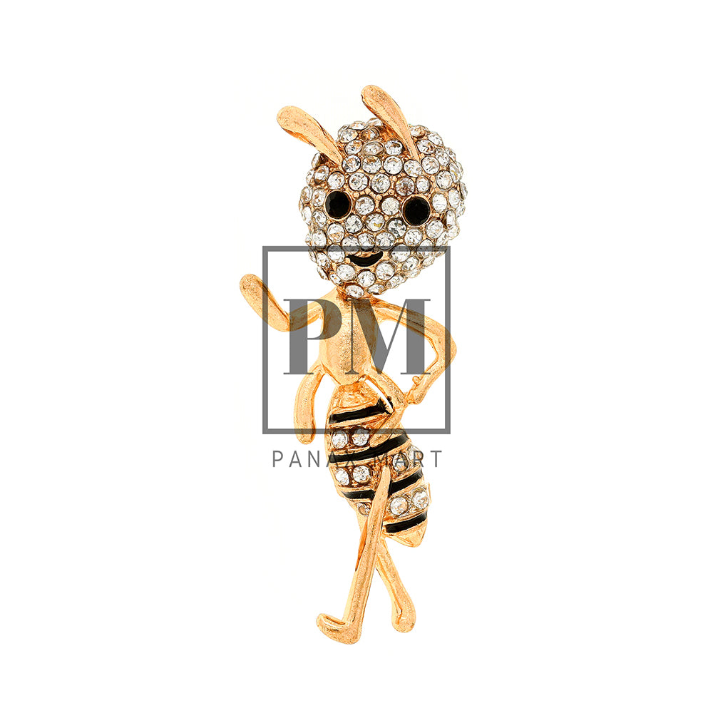 Golden Yellow Bee Brooch - Panax Mart