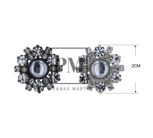 Round Crystal Button - Panax Mart