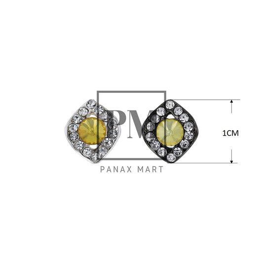 Rhombus Shape Crystal button - Panax Mart