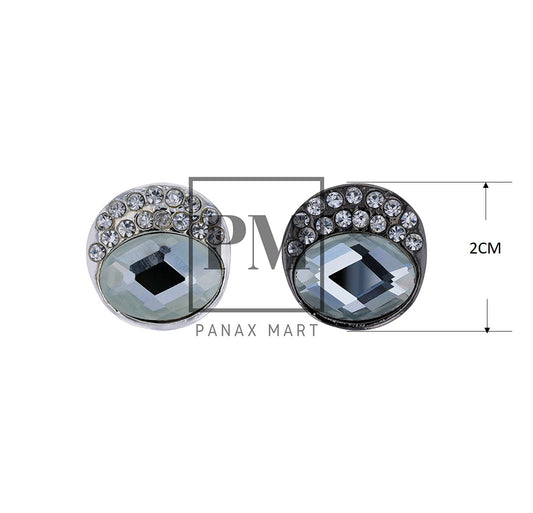 Eye Shaped Crystal Button - Panax Mart