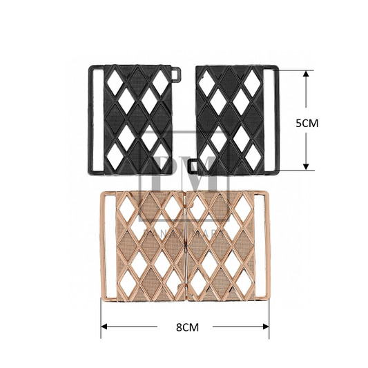 Simple Rectangular Ladies Interlocking Buckle - Panax Mart