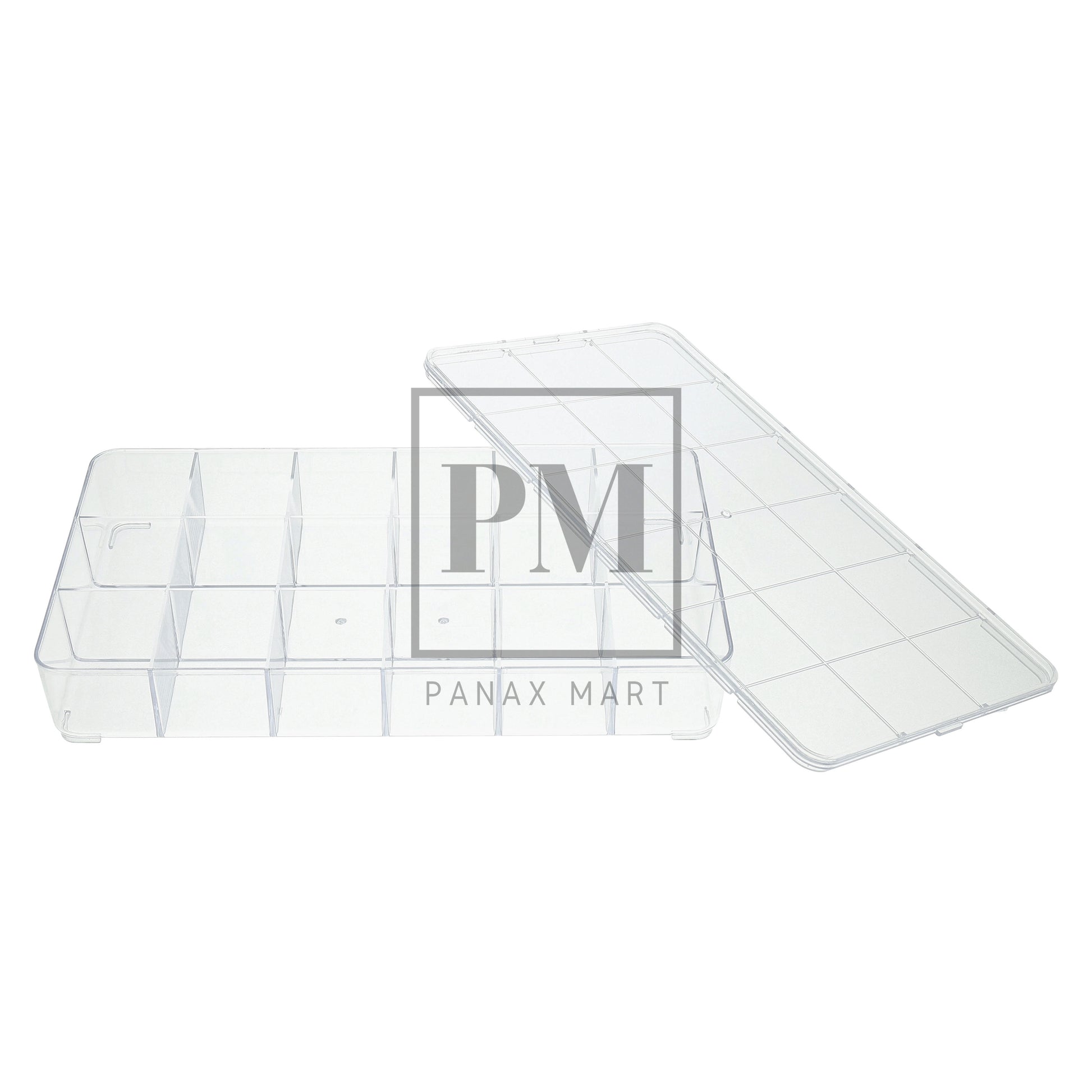 18 Compartment Clear Plastic Organizer DC-18 - Panax Mart